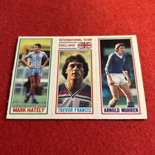 1981 English League Mark Hateley Hately Trevor Francis Arnold Muhren (RC)