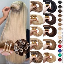 Nano Ring Human Hair Extensions Invisible Nano Beads Link Remy Russian Hair 50g