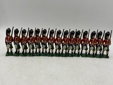 Vintage BRITAINS lot of 15 Scottish Highlanders 1:30 lead marching soldiers