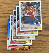 Upper Deck 1992-93 Atlanta Hawks NBA Basketball Card Lot Dominique Wilkins, Mays