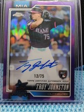 Troy Johnston Chrome 2026 Purple /75 Auto