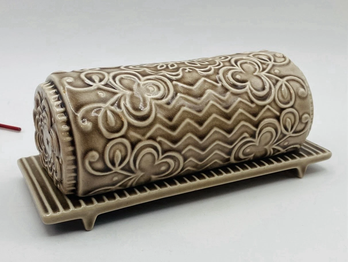 ANTHROPOLOGIE Covered Butter Dish RARE HTF