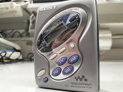 Sony Walkman WM-FX281 Radio Cassette Player Silber TV Wetter FM AM getestet