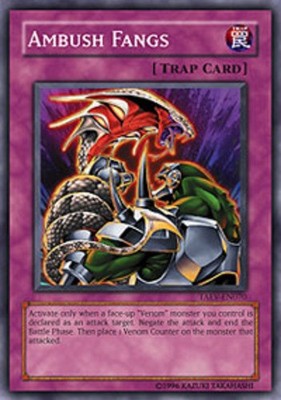 Ambush Fangs - TAEV-EN070 - Common - 1st Edition - Heavily Played