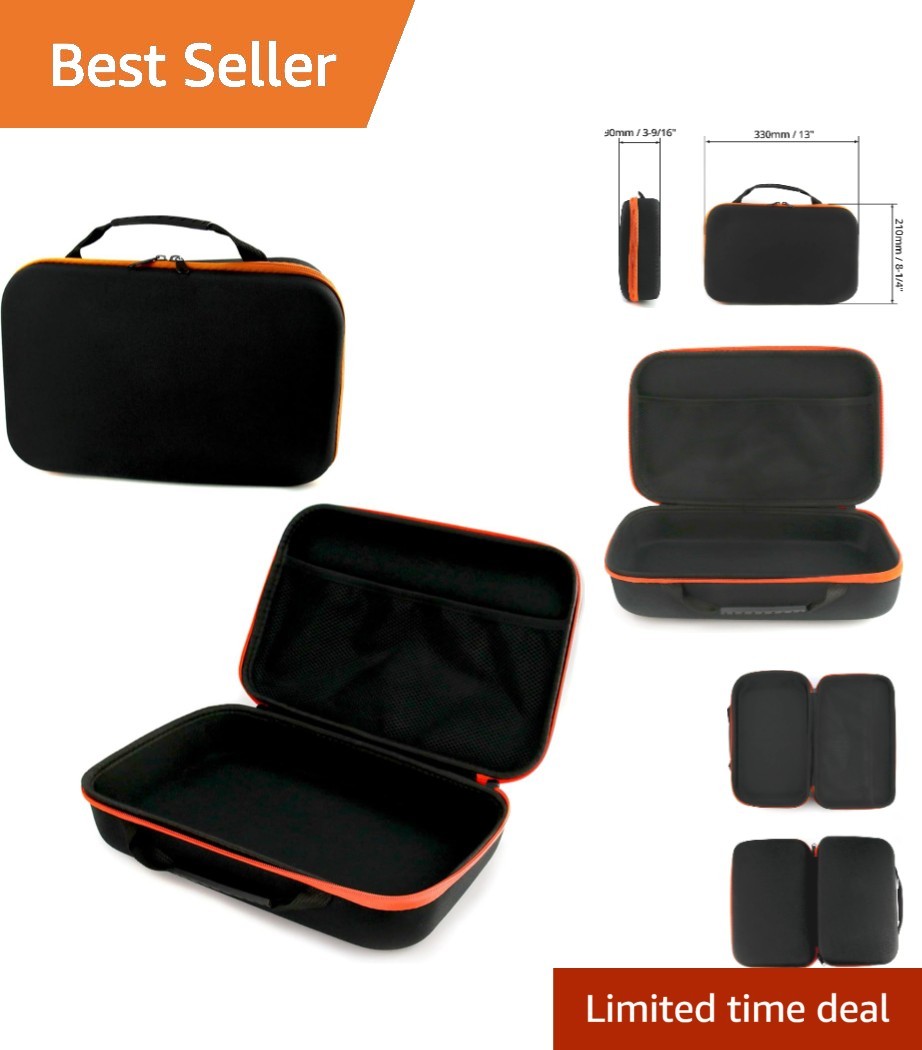 Secure Zippered Hard Storage Tool Cases - 2 Pack for Organiz
