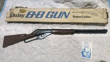 Vintage Daisy Model 111 Western Carbine Repeater BB Gun Air Rifle Box 700 Shot