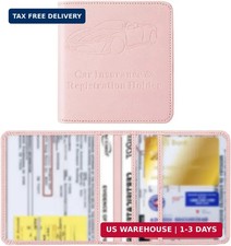 Car Registration and Insurance Holder, Vehicle Glove Box Organizer with Magnetic