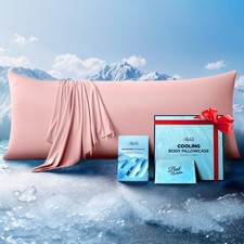 Ice Cooling Body Pillowcase for Hot Sleepers   Stays Cool All Night, Silky To...