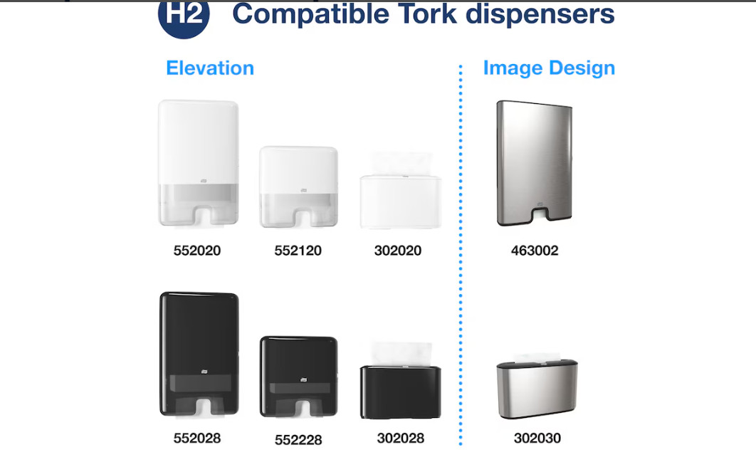 Tork Soft Multifold Hand Towel White H2, 2-Ply, 189/ Pack, 16 Pack/Case 101293