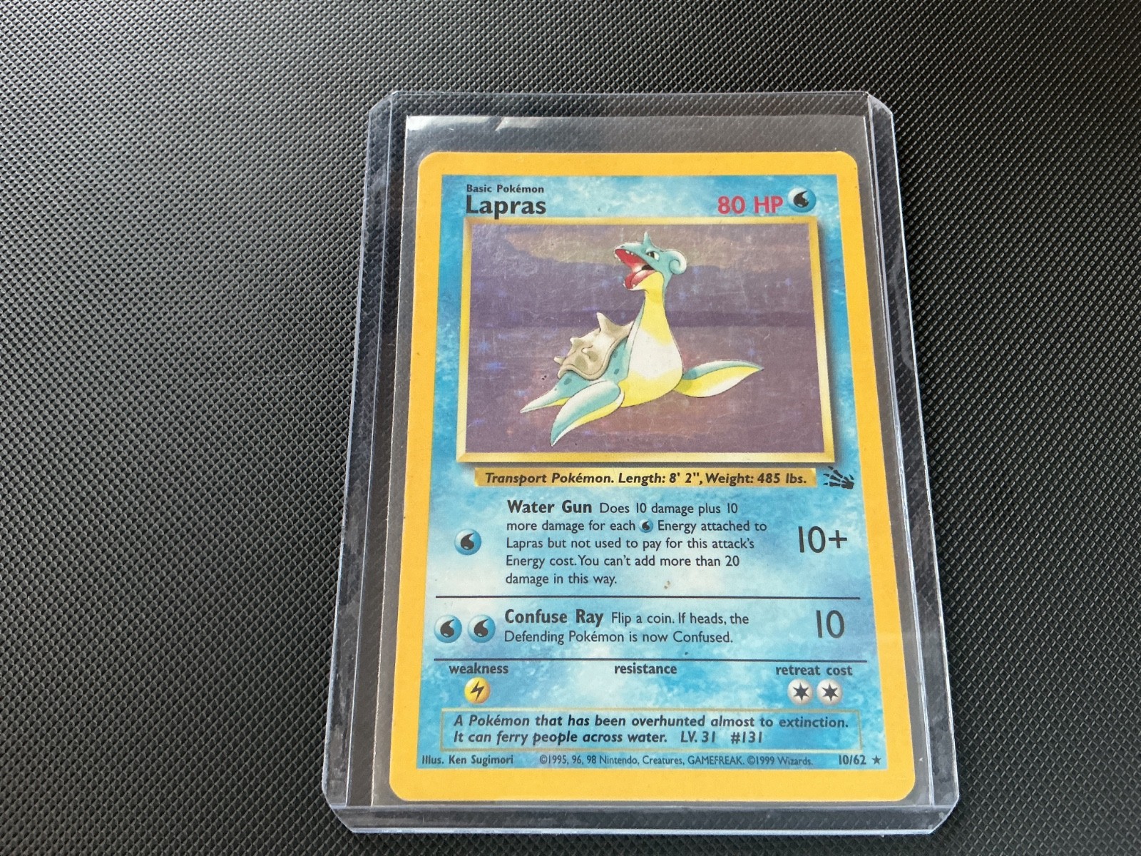 Lapras #10 Pokemon Fossil Holo
