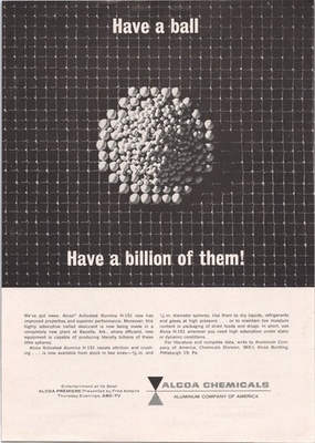#ad Alcoa Activated Alumina H 151 Vintage Magazine Ad Black White 1962 Fred Astaire $20.77