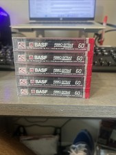 Lot of 5 BASF Ferro Extra I 60 Cassette Tapes New Sealed Made In Korea
