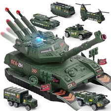 Army Tank Toy for Boys Military Toy Tanks with Diecast Army Vehicles, Tank Toys