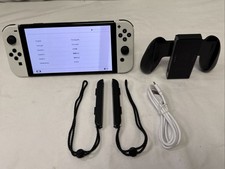 Nintendo Switch OLED Model HEG-001 Handheld Console - 64GB - White - No TV Dock
