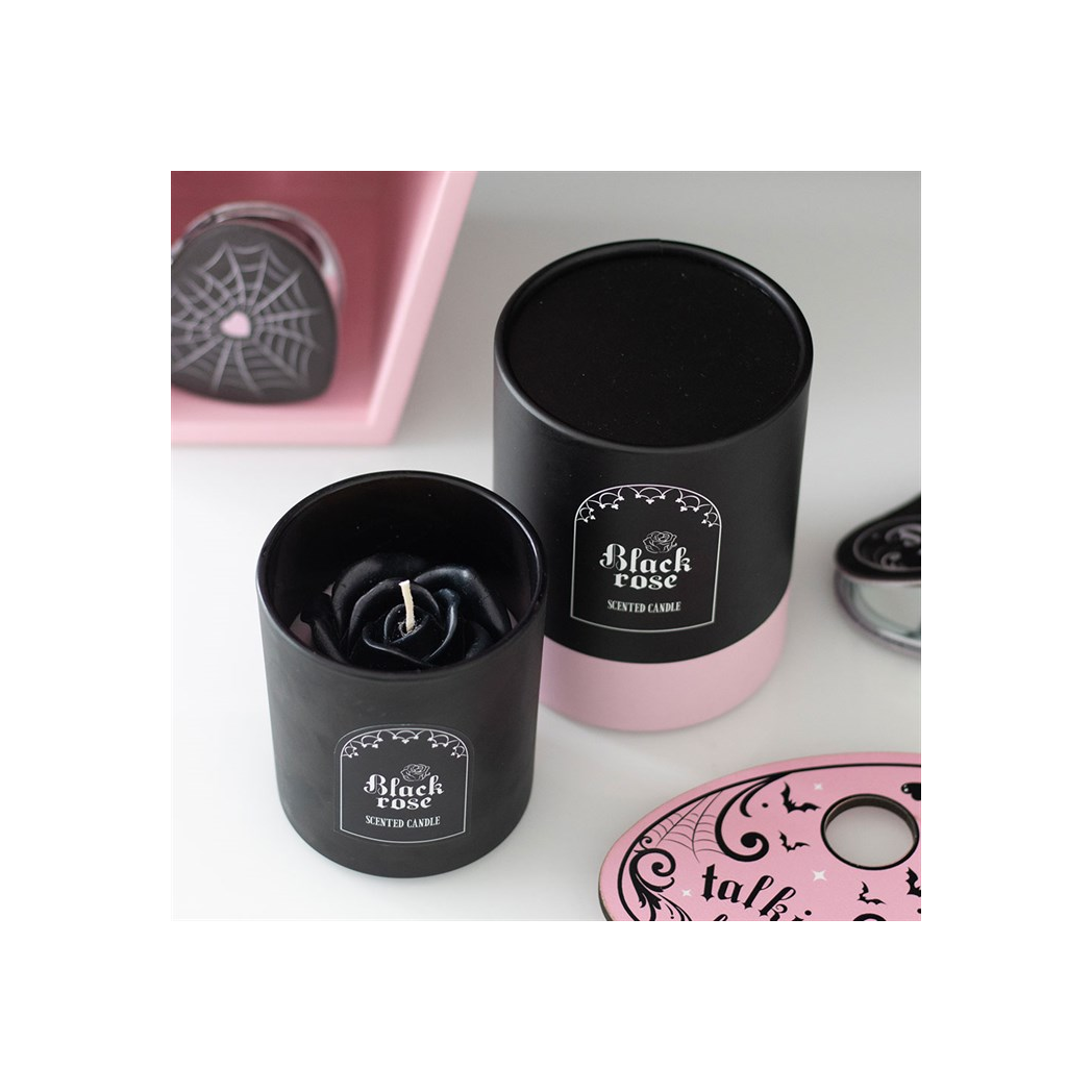 Pixica Black Rose Candle With 3D Roses - Image 2