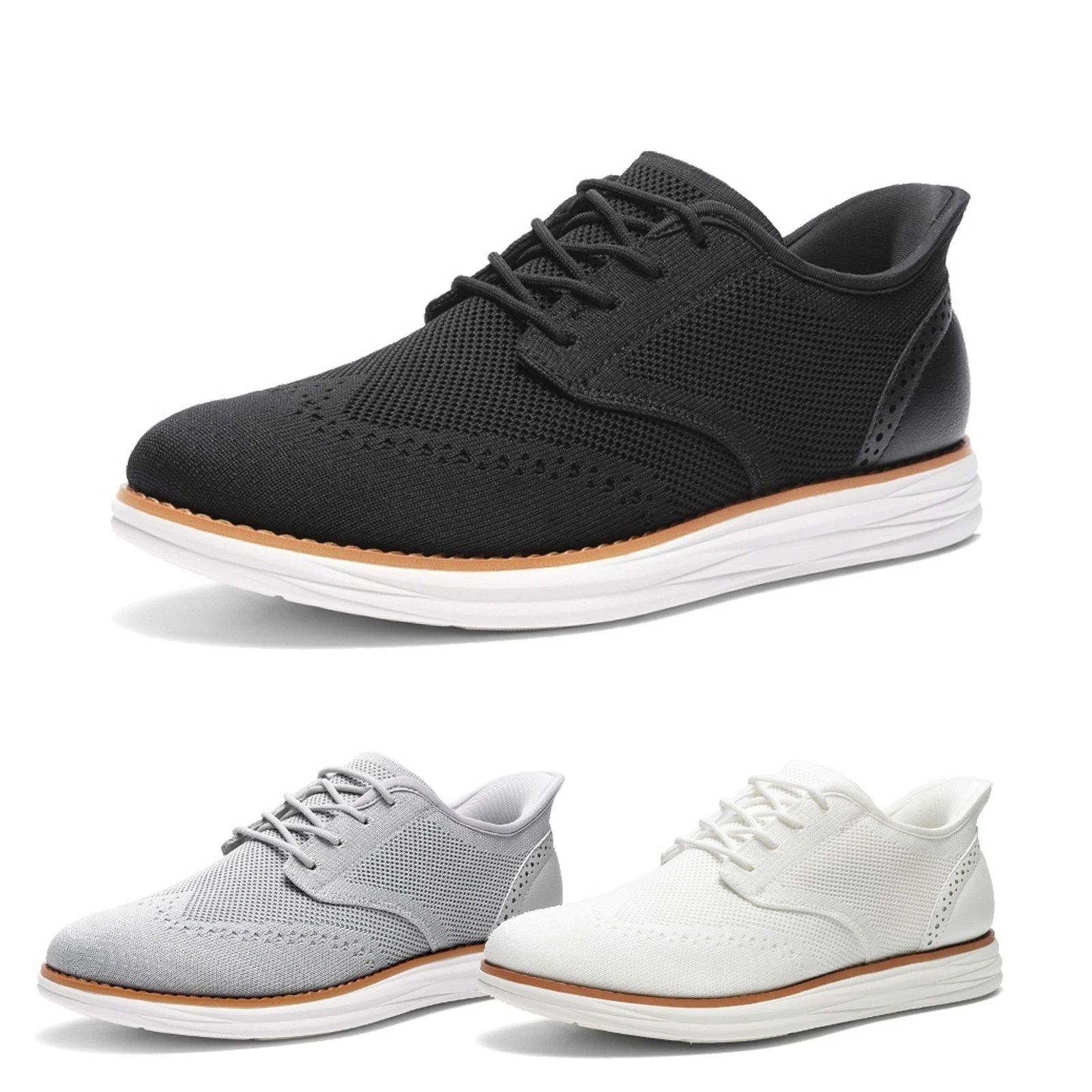 Men's Lightweight Oxfords Sneakers Casual Dress Lace-Up Walking Shoes
Opens in a new window or tab