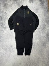 Nike FC Barcelona Tracksuit Men's XL Black Gold Soccer Football Training Suit
