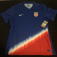 New Men's Nike US Soccer USMNT 2024 Away Authentic Jersey Style FJ4277-417 Sz L