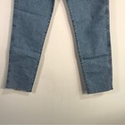 Pull&Bear Slim Denim Fit Mom Raw Hem Jean, Women's Size 4 - Blue