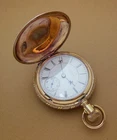 Antique 1898 Elgin BW Raymond 27 18s 17j Railroad Grade Pocket Watch Full Hunter