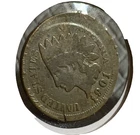 1901 US INDIAN HEAD PENNY CENTER OFF ERROR COIN