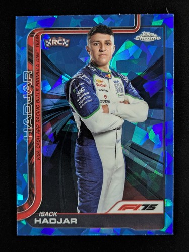 2025 Topps Chrome Formula 1 ISACK HADJAR Rookie RC Sapphire SP Driver #12