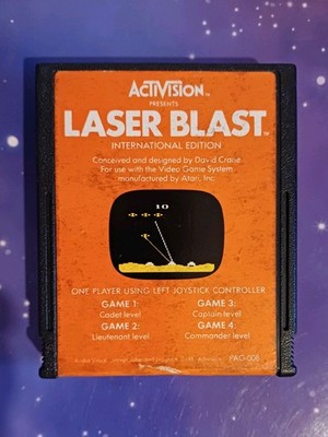 Atari 2600 - Laser Blast - Videospielkassette nur - PAL - GETESTET!  ️
