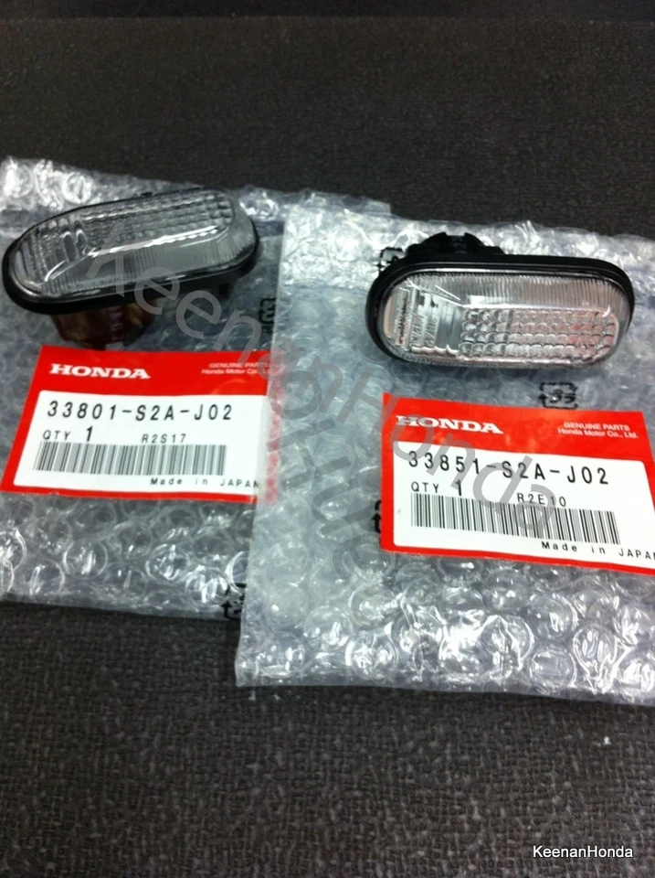 Luces de señalización laterales transparentes originales OEM Honda S2000 CR S2K Foto 2 de 3