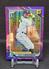 Bralyn Brazoban 2024 Bowman Chrome Baseball Purple Mojo #BCP-224 Pirates 181/250
