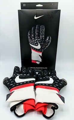 red and black nike goalkeeper gloves