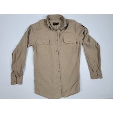 Drifire CAT2 Flame Resistant Utility Shirt Mens MD-T Medium Tall Brown Khaki