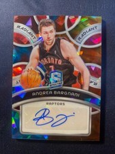 2023 Spectra Radiant Signatures Prizm Andrea Bargnani #19/49 Toronto Raptors