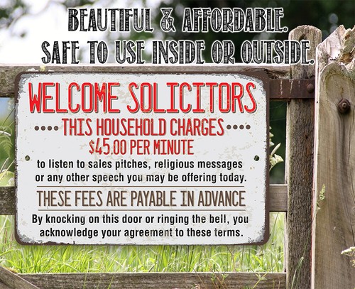 Blechschild - Welcome Solicitors, dieser Haushalt kostet 45 $ pro Minute - langlebig - Bild 4 von 9