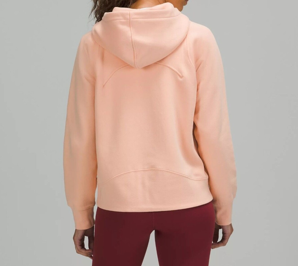 NEW Women Lululemon Loungeful Zip Hoodie Peach Satin Size 8 | eBay