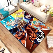 Alfombra 3D Dragon Ball Z Goku Dormitorio Sala Alfombra Grande Alfombra Antideslizante