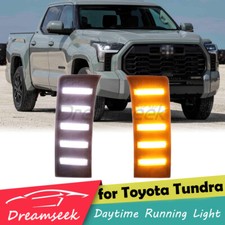 LED DRL TFL Tagfahrlicht für Toyota Tundra 2022+ Nebelleuchten mit Gelb Blinker