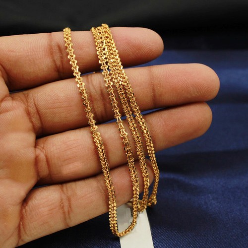18 Kt Pure Solid Real Gold Men Women 