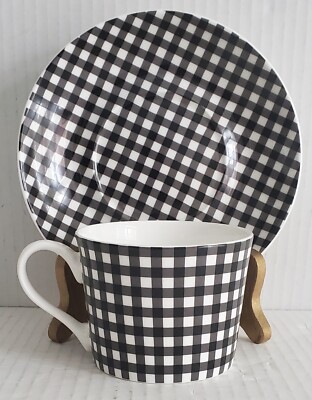 Maxwell & Williams - Cashmere Collection - Art Deco - Black/White - Cup & Saucer