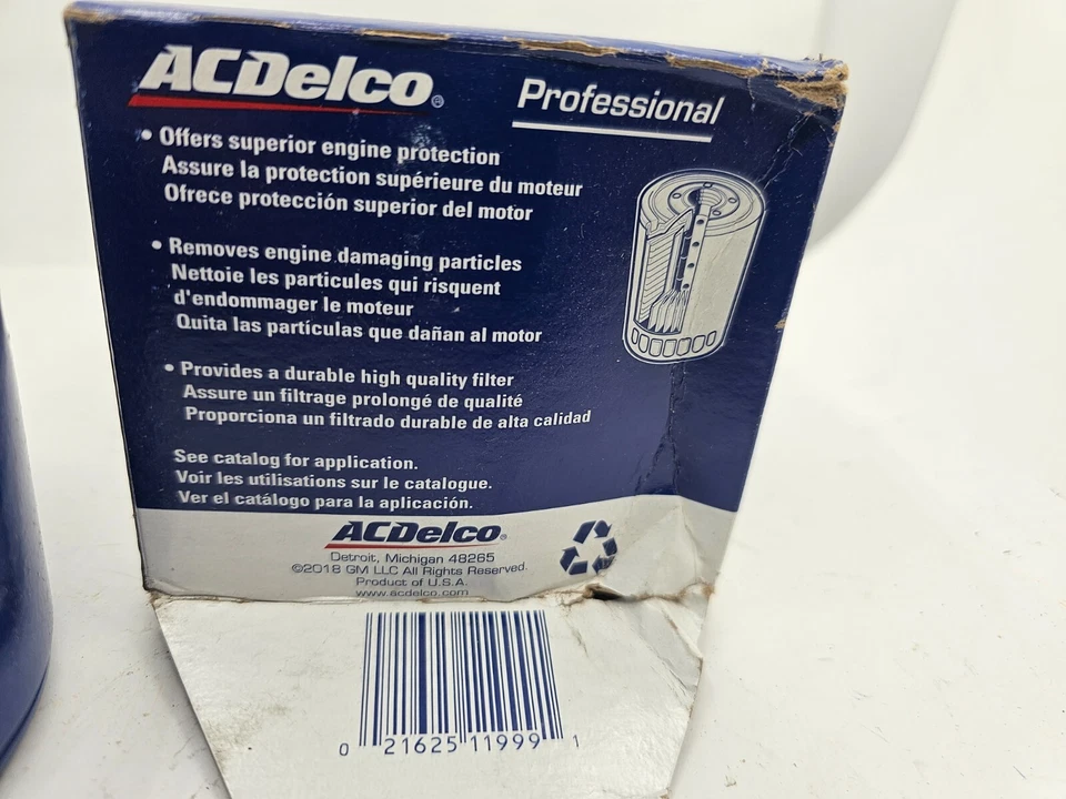 Filtro de aceite ACDelco PF454 25324052 para Buick Cadillac Chevy GMC Olds Pontiac Foto 3 de 4