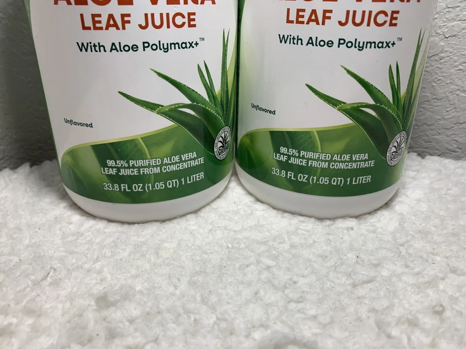 (Paquete de 2) Jugo de hoja de aloe vera Nature's Way con Polymax+, 99,5 % aloe purificado Foto 2 de 4