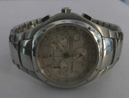 Edox Quartz Stainless Steel Band Wristwatches