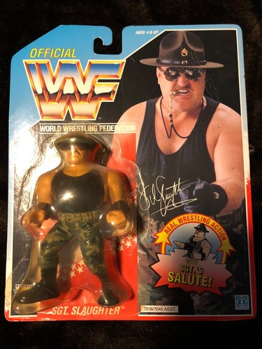 Sgt Slaughter WWF Hasbro Carded!...