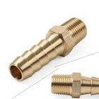 1pc Brass Hose Barb Fitting Straight 5/16" x NPT 1/8 Male Thread Pipe Connector