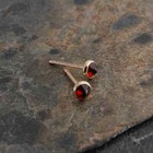 Stud Earrings Dainty Studs 3mm Gold Filled Tiny Bezel Cz Solitaire