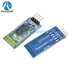 10PCS Wireless Serial 4Pin Bluetooth RF Transceiver Module HC-06 RS232 backplane