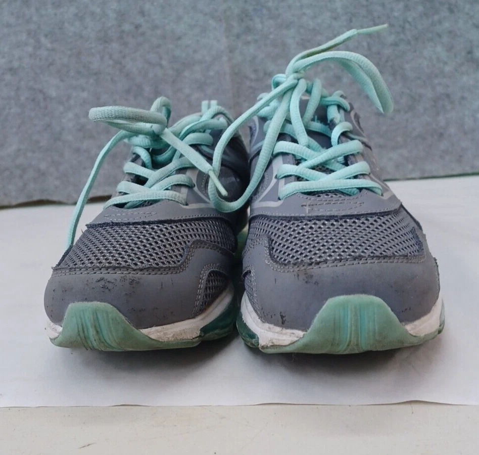 Cheeks by Tony Little Zapatos Atléticos Air Trac Entrenador Tenis Gris Aqua Trim 9 Foto 2 de 4