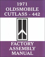 1971 Olds Cutlass Montageanleitung 442 Supreme F85 S Oldsmobile
