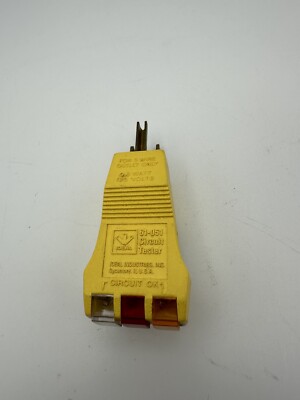 TESTED Ideal 61-051 E-Z Check Plus GFCI Circuit Receptacle Tester, 120 V