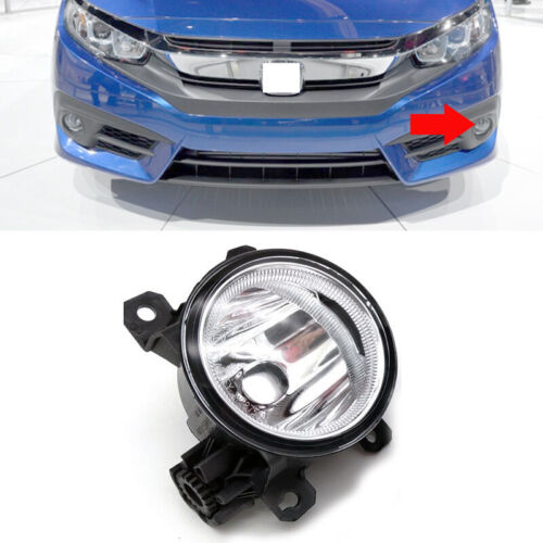1x For Honda Civic 2016 2017 2018 Front Bumper Left Fog Lamp Light Cover No Bulb - Picture 1 of 3