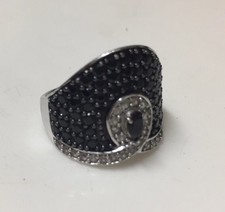 Vintage Sterling Silver Ring Size 8 wide band